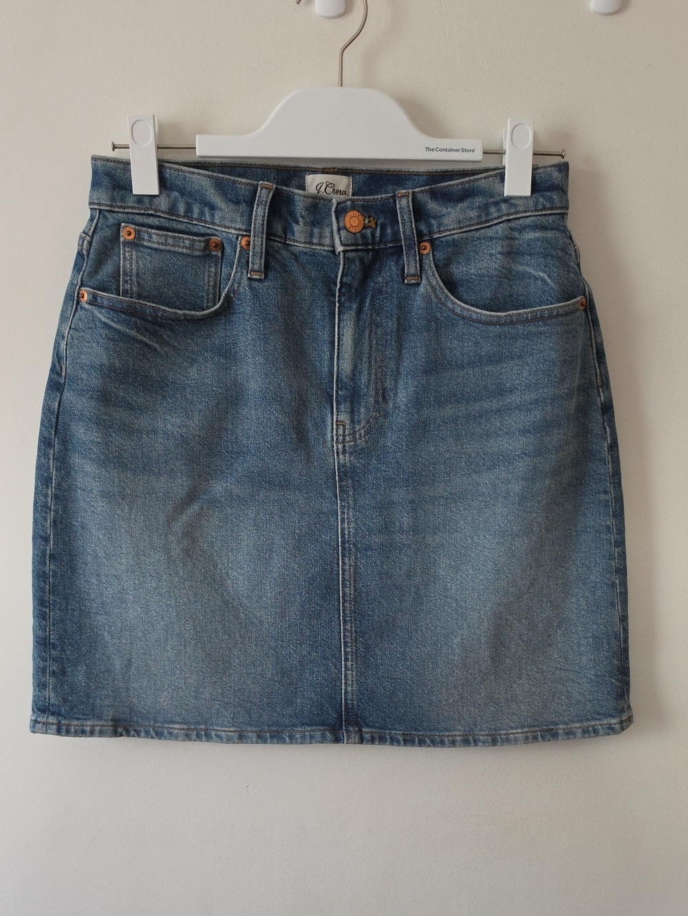 J. Crew Blue Denim Mini Skirt Women Sz 27